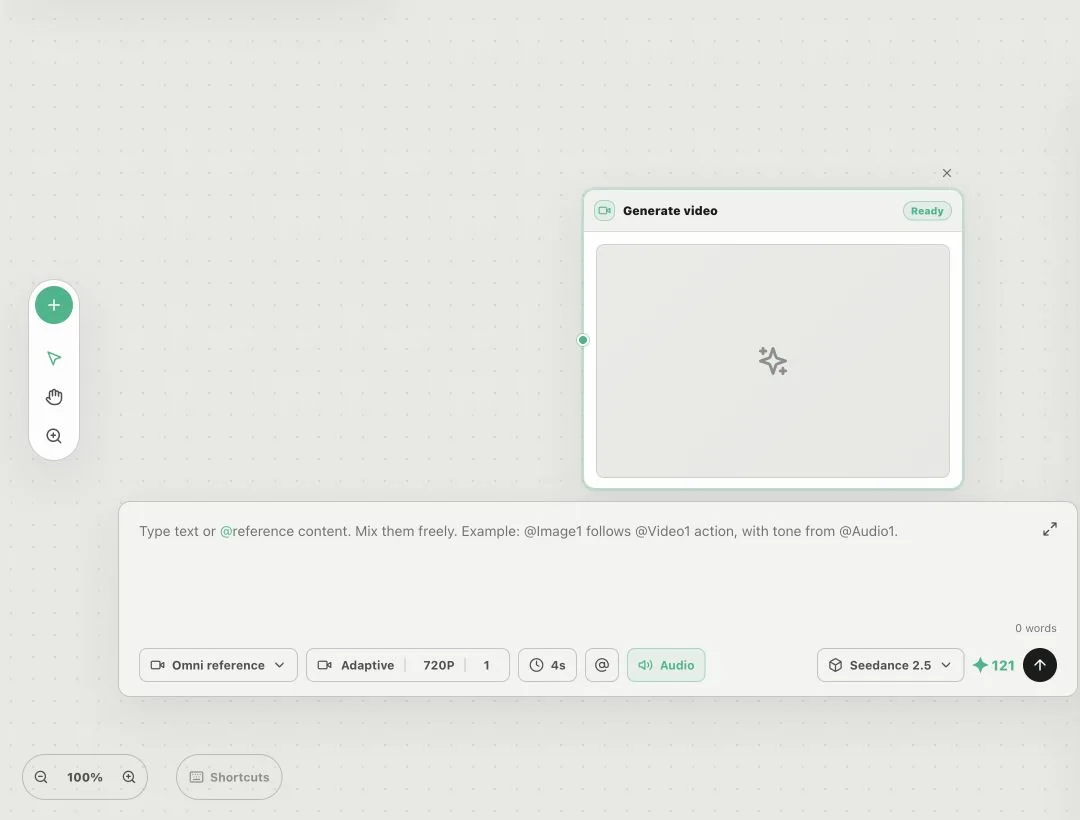 HolyCrab Creation canvas with connected asset and task nodes